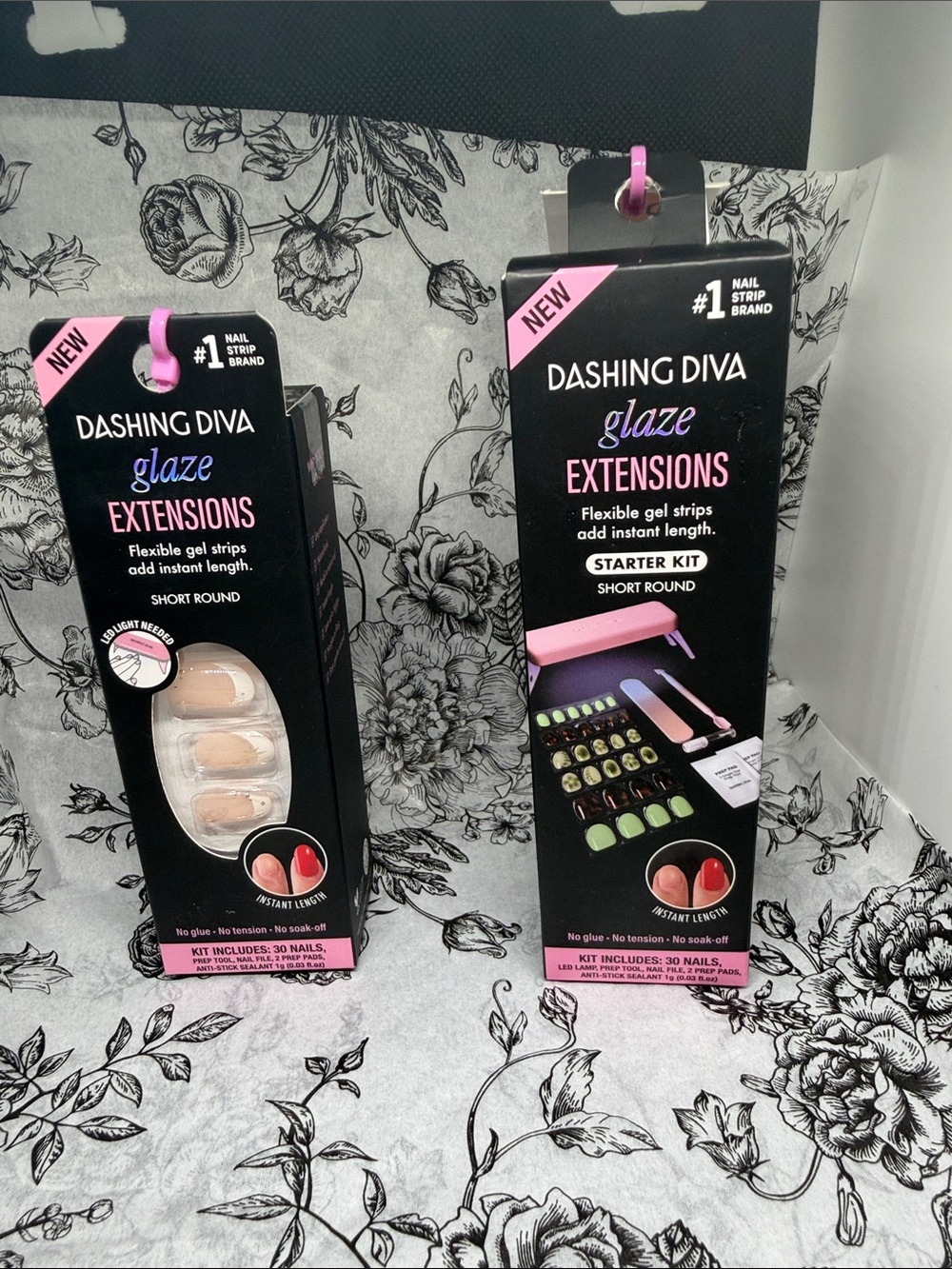Dashing Diva Glaze Extensions Starter Kit - Pink/Neutral